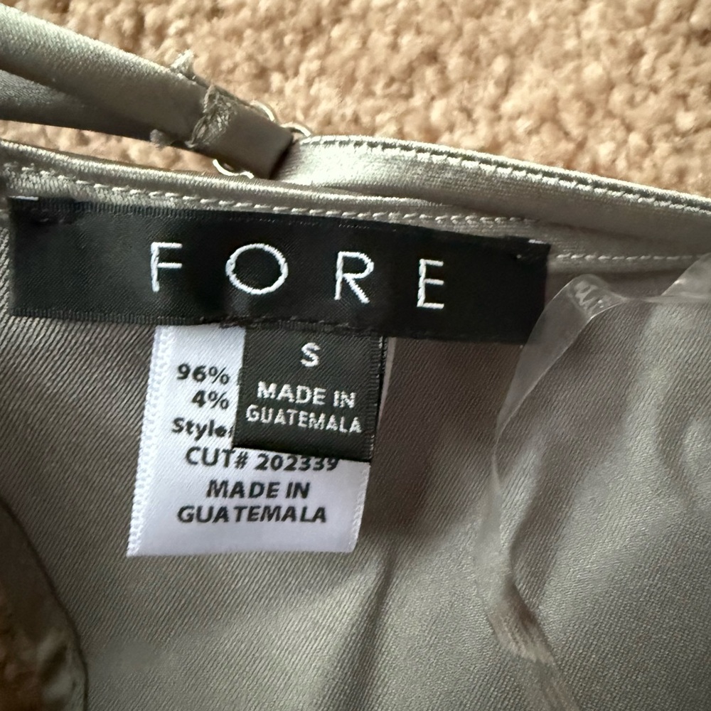 Sage Satin Backless Halter Top - Picture 2 of 3